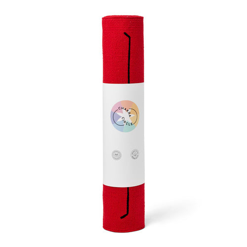 Handmade Cotton Yoga Mat -Red
