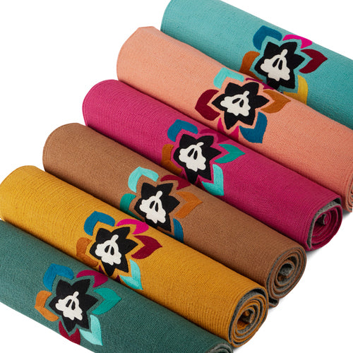 Handmande Cotton Yoga Mat – Dark Green