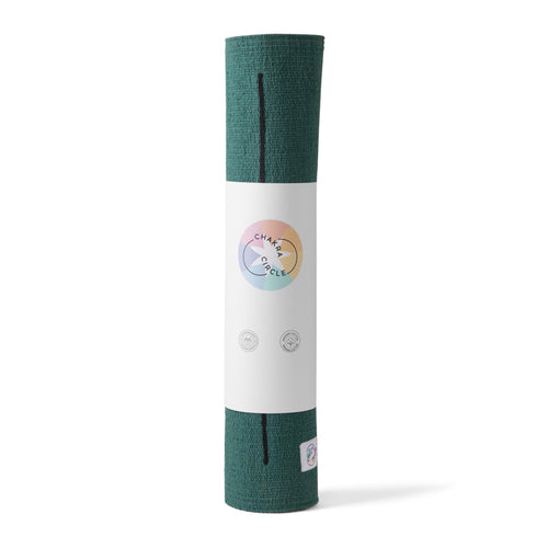 Handmande Cotton Yoga Mat – Dark Green